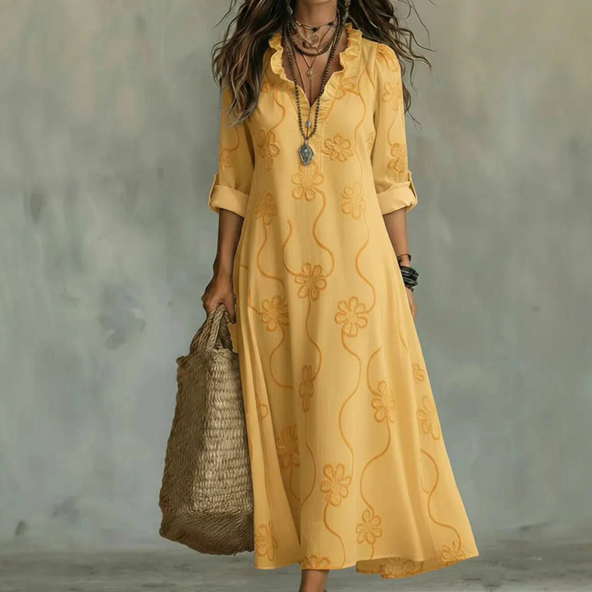 Sienna | Vestito Lungo Estivo a Fiori