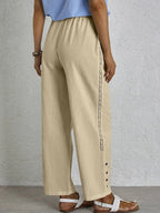 Shania - Pantaloni Relaxed con Bottoni