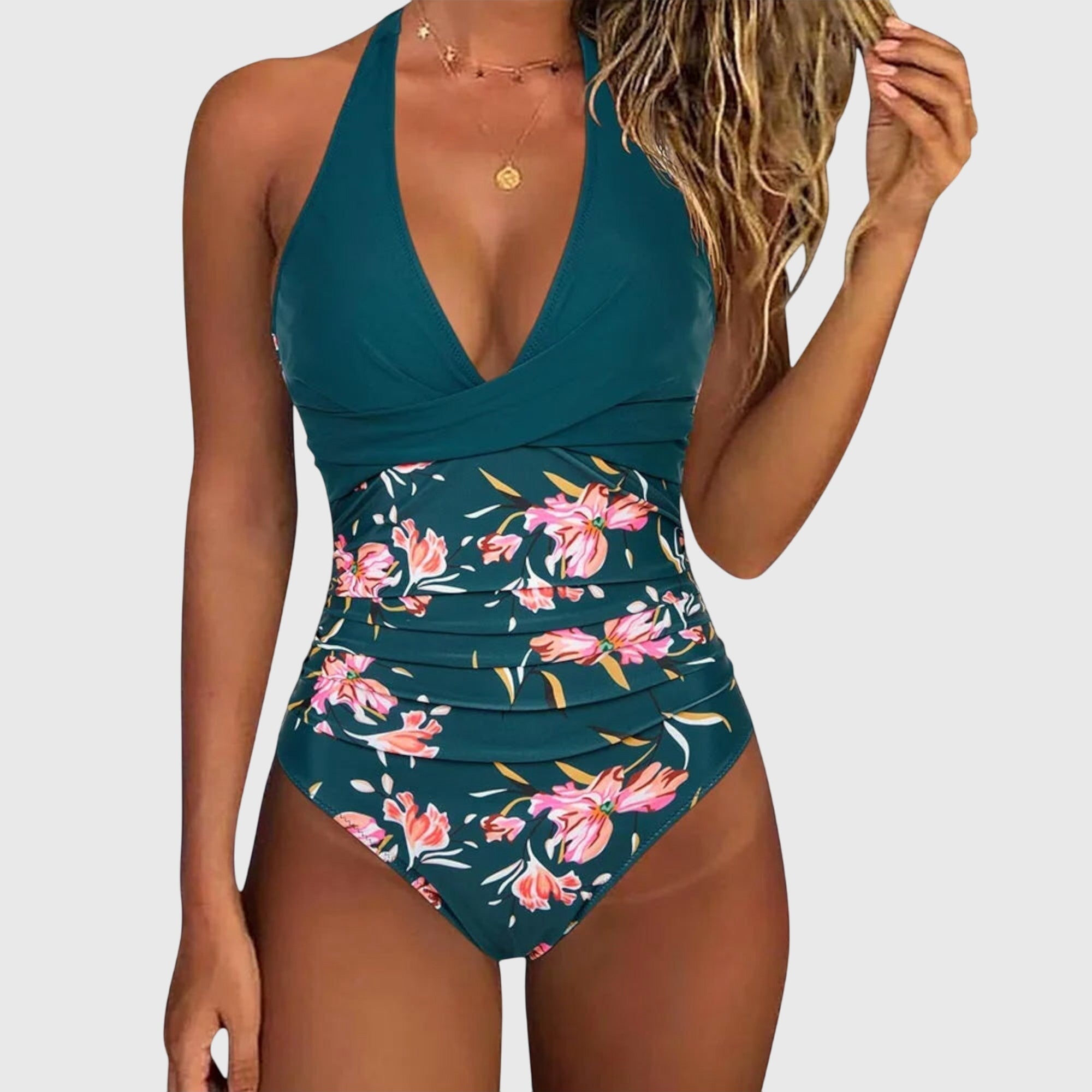 Florence - Costume da bagno elegante per donna con scollo a V