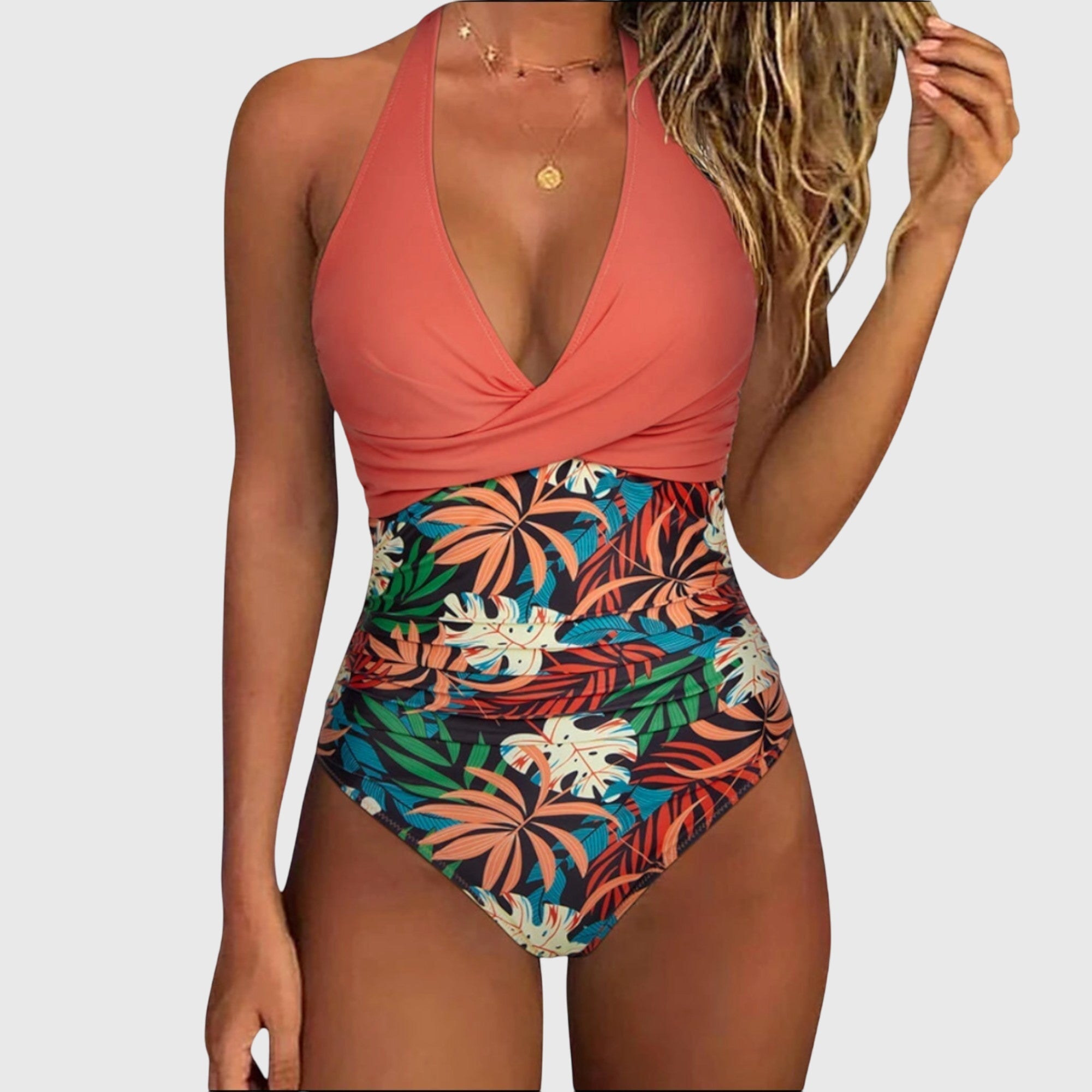 Florence - Costume da bagno elegante per donna con scollo a V