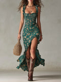 Zara | Vestito Maxi Boho Retro