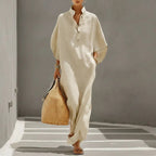 Aurore | Vestito Lungo Stile Kaftan con Maniche a Pipistrello